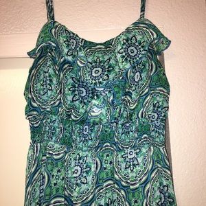 Green and Blue Dress